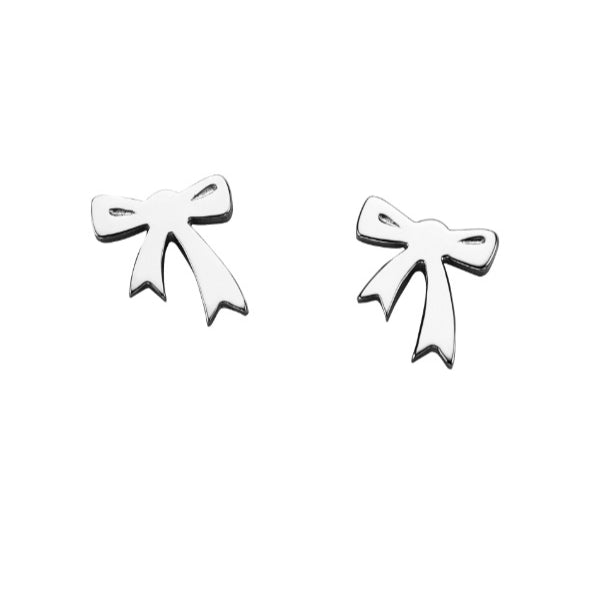 Karen Walker mini bow stud earrings in sterling silver