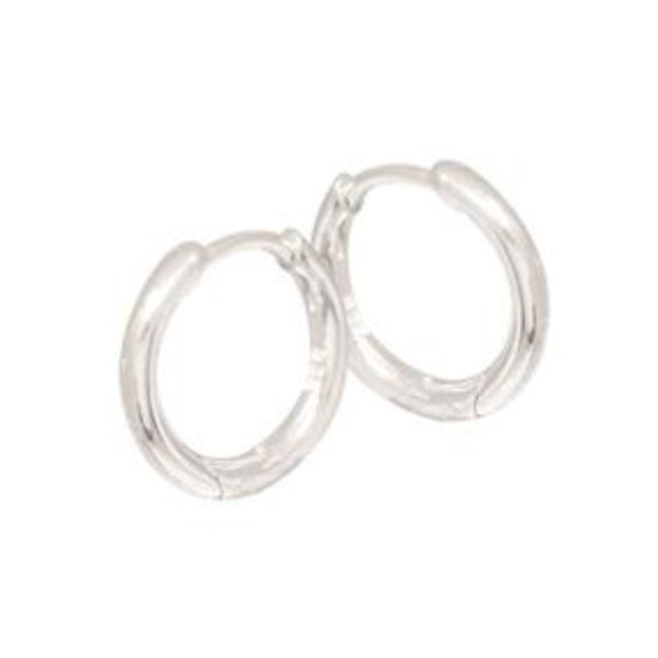 Sterling Silver Huggie Earring - 14mm