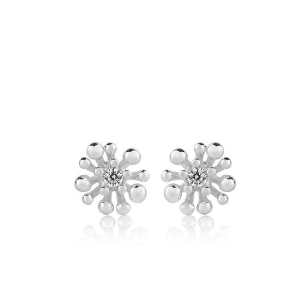 Evolve blossom stud earrings in sterling silver