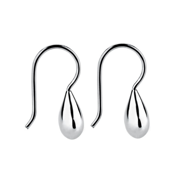 Najo - Baby tears drop earrings in sterling silver 8x18mm
