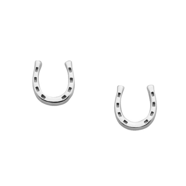 Karen Walker mini horseshoe stud earrings in sterling silver