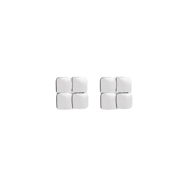 Najo - Weave stud earrings in sterling silver