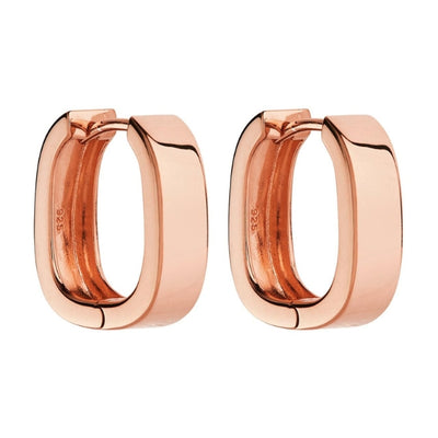 Najo - Elysium hoop earrings in rose gold plated sterling silver