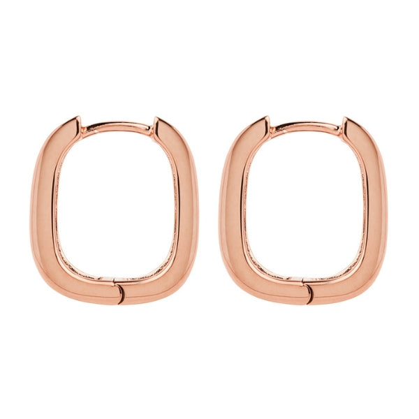 Najo - Elysium hoop earrings in rose gold plated sterling silver