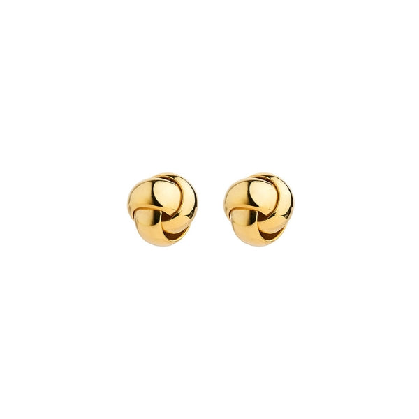 Najo - Floret round flower bud stud earrings in gold plated sterling silver