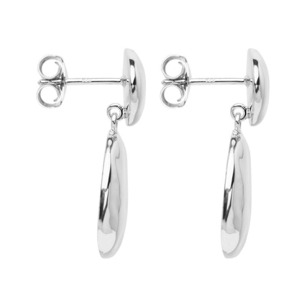 Najo - Double pebble drop earrings in sterling silver