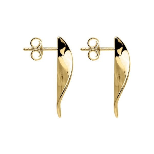 Najo - Ocean trail drop earrings in gold palted sterling silver