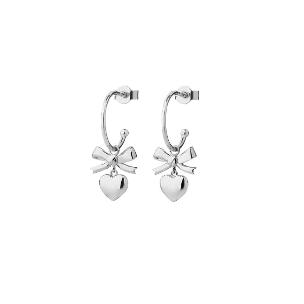 Karen Walker mini superlove hoop earrings in sterling silver