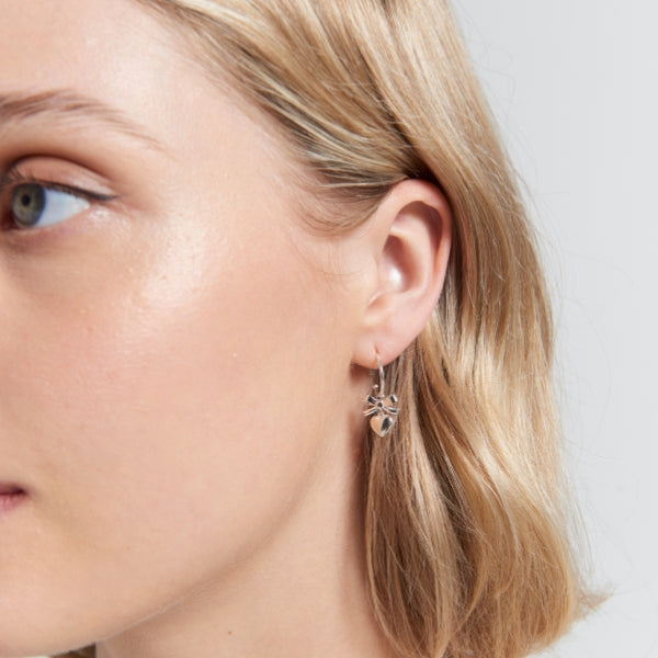 Karen Walker mini superlove hoop earrings in sterling silver