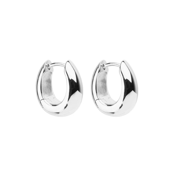 Najo - Arco tapered huggie earringds in sterling silver
