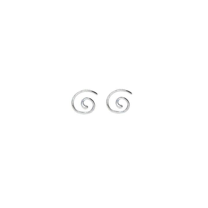 Koru stud earrings in sterling silver
