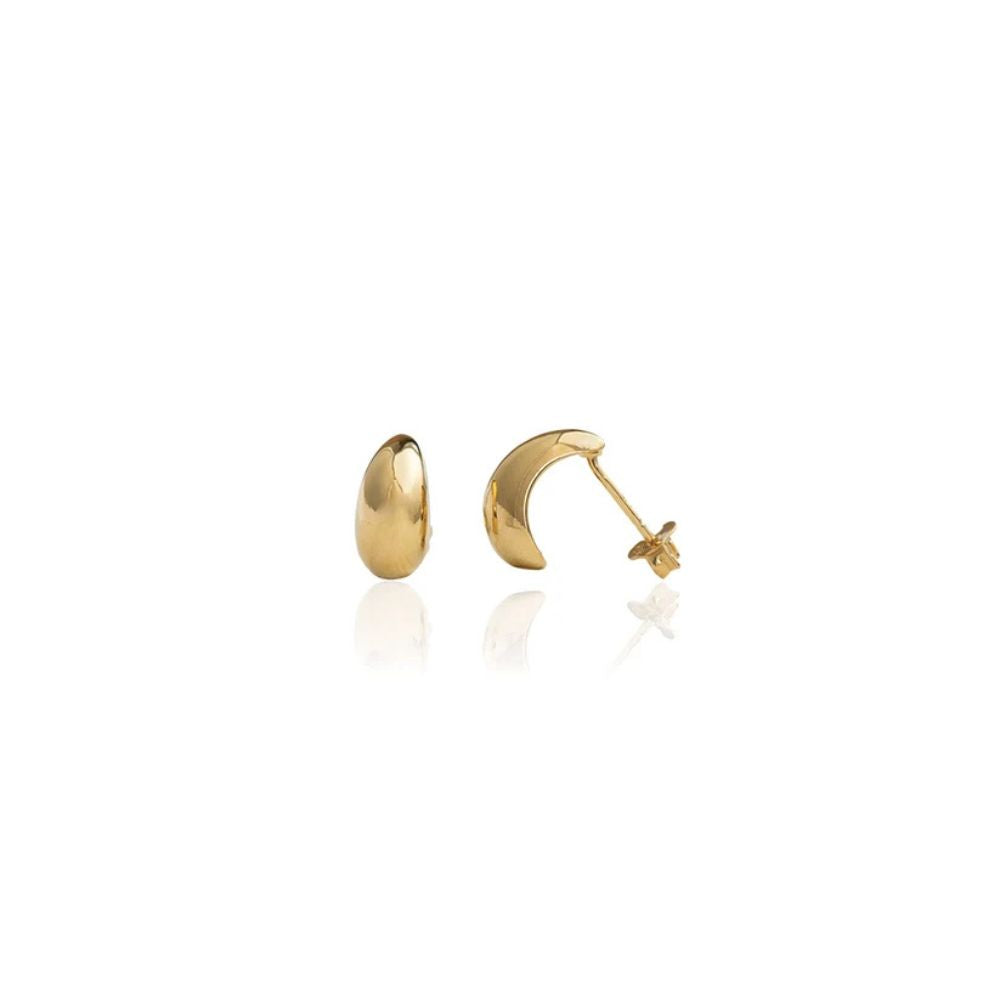 Gold plated silver dewdrops stud earrings by evolve