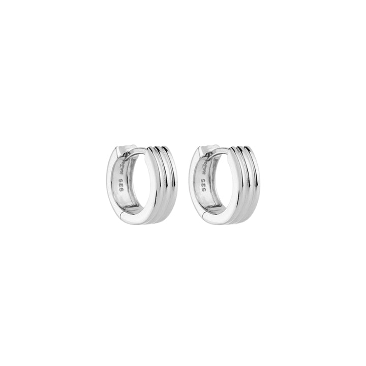 Najo - the carrousel huggie earrings in sterling silver