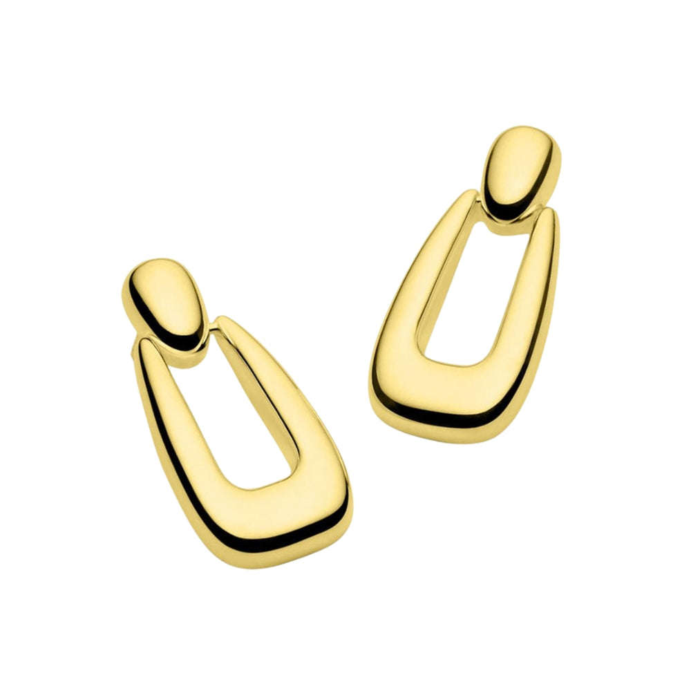 Najo - the haze door knocker earrings in gold plated sterling silver