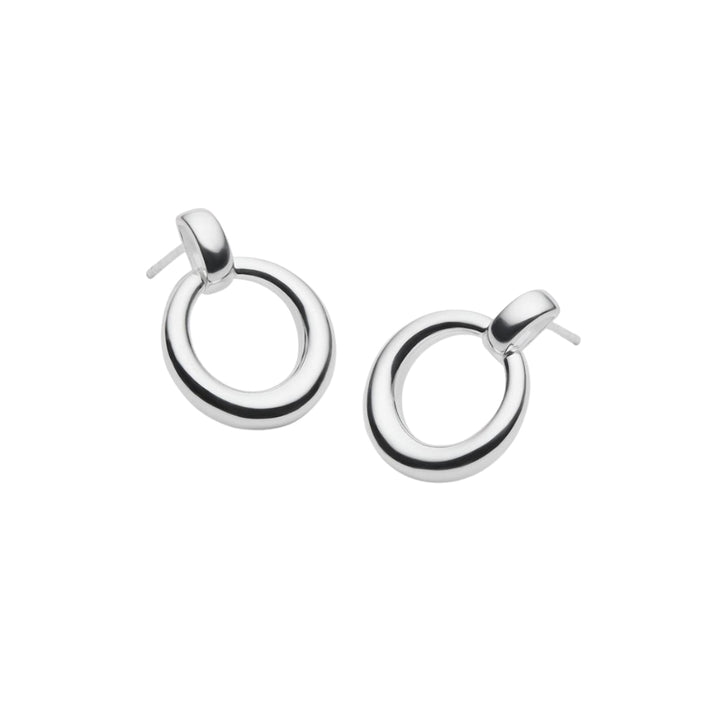 Najo - the mist hanging donut stud earrings in sterling silver