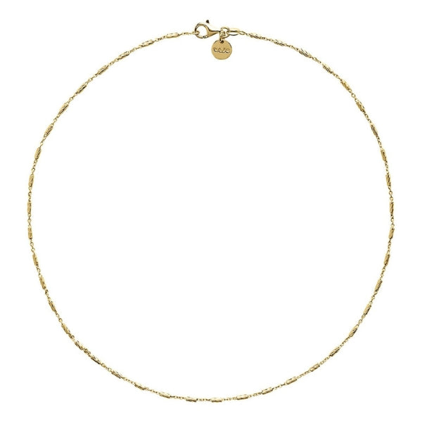 Najo - Equilibrium rod and link chain in gold plated sterling silver