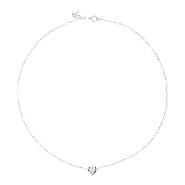 Najo - Amore charm puff heart necklace in sterling silver - 45cm