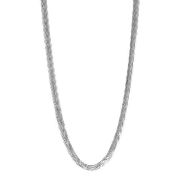 Najo - Silver celestine snake chain - 45cm + 5cm