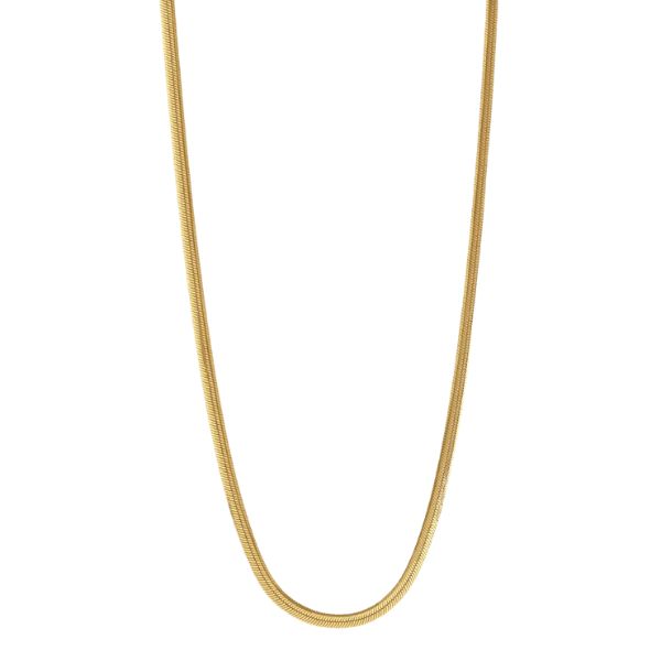 Najo - Gold tone silver celestine serpent chain - 45cm+5cm
