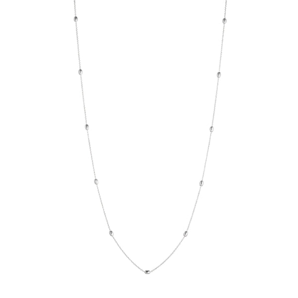 Najo - like a breeze cable chain necklace with oval beads - 45cm