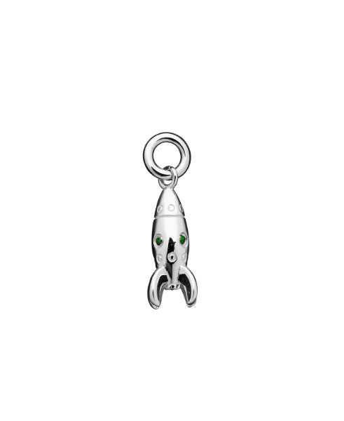 Karen Walker mini rocket charm in sterling silver