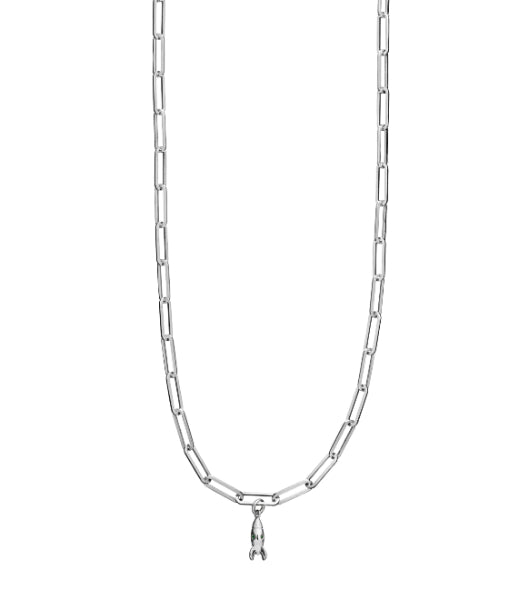 Karen Walker mini rocket charm in sterling silver