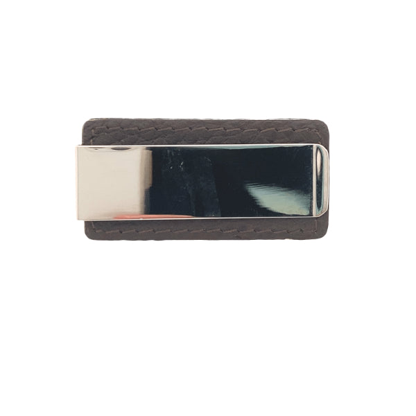 Money clip in stainless steel and PU