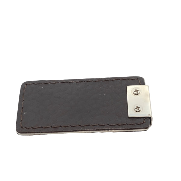 Money clip in stainless steel and PU