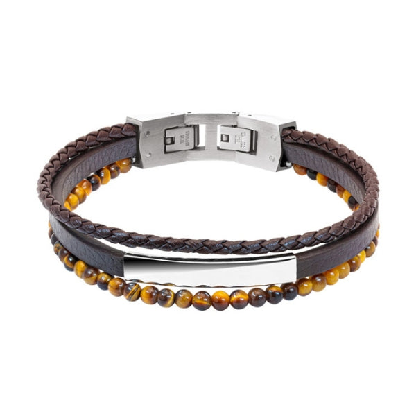 Yale Brown & Tigers Eye Bracelet