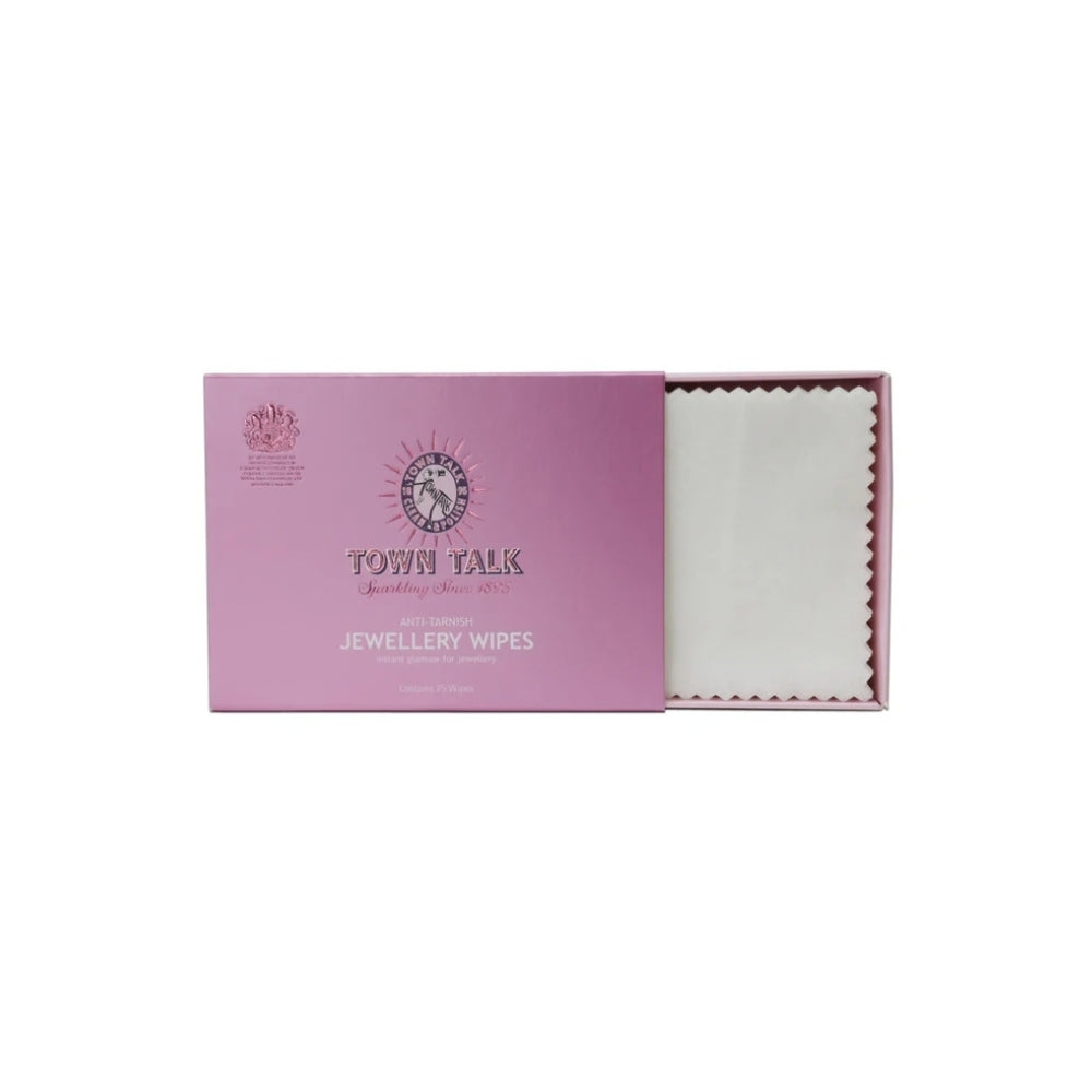 Town Talk anti-tarnish jewellery cleaning wipes - 25 wipes