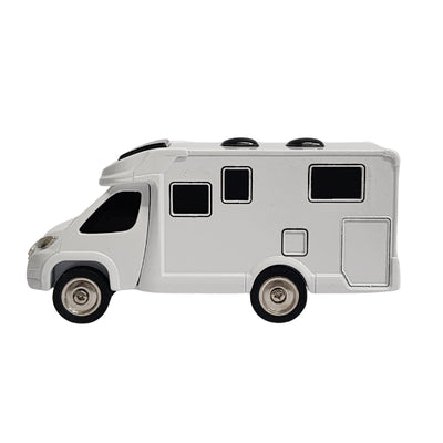 Collectable RV motorhome analogue clock in white