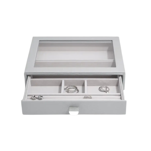 Stackers all in one jewellery box in pebble grey