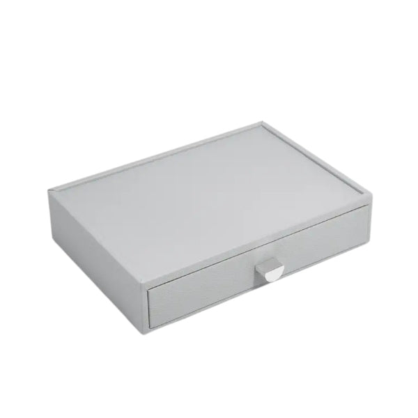 Stackers classic drawer necklace layer in pebble grey