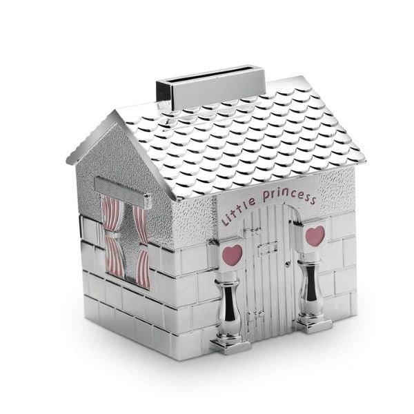 Little princess house silver plated money box