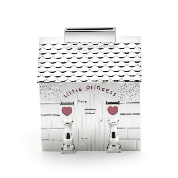Little princess house silver plated money box