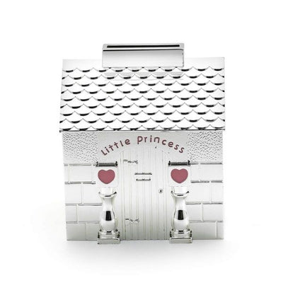 Little Princess House silver plated money box