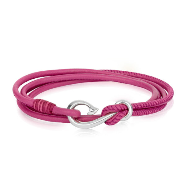 Evolve safe travels bracelet in fuchsia 19cm